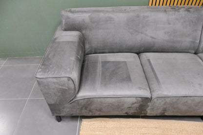 Refurbished Kleine Hoekbank Antraciet Microvezel