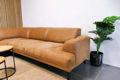 Refurbished Hoekbank ByFonq Flair Cognac