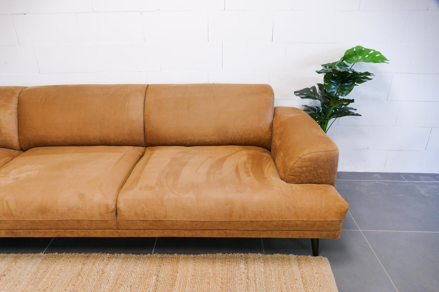 Refurbished Hoekbank ByFonq Flair Cognac