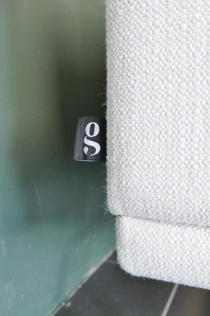 Refurbished Goossens Hoekbank Viggo gebroken wit