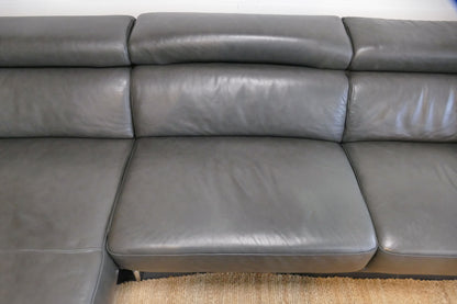 Refurbished InHouse Lounge Bank Antraciet Leder