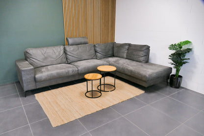 Refurbished Pronto Hoekbank Microvezel Antraciet