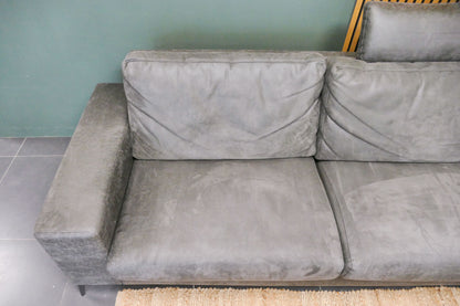 Refurbished Pronto Hoekbank Microvezel Antraciet