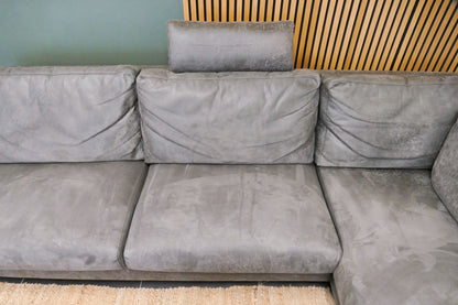 Refurbished Pronto Hoekbank Microvezel Antraciet