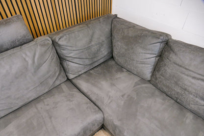 Refurbished Pronto Hoekbank Microvezel Antraciet