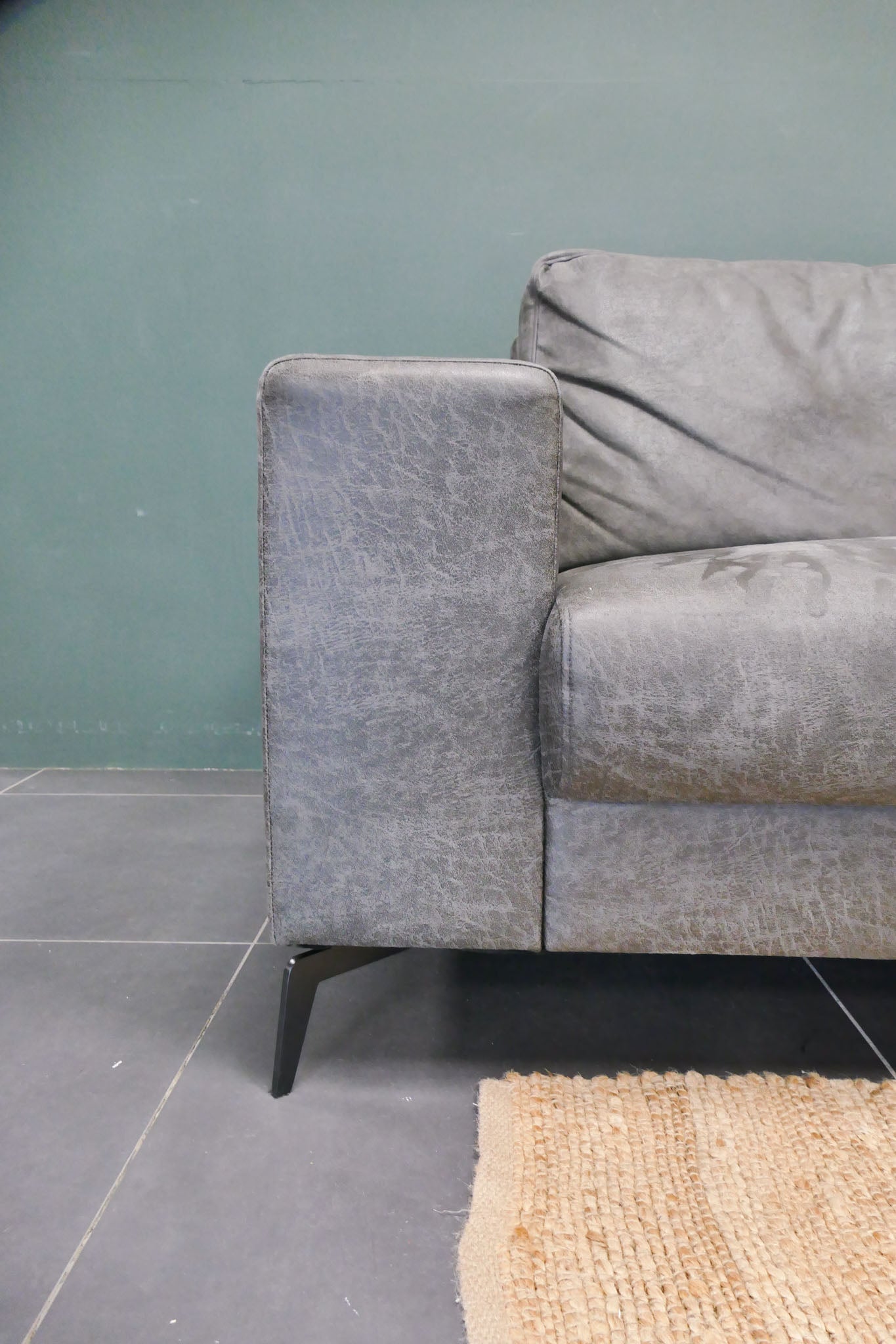 Refurbished Pronto Hoekbank Microvezel Antraciet