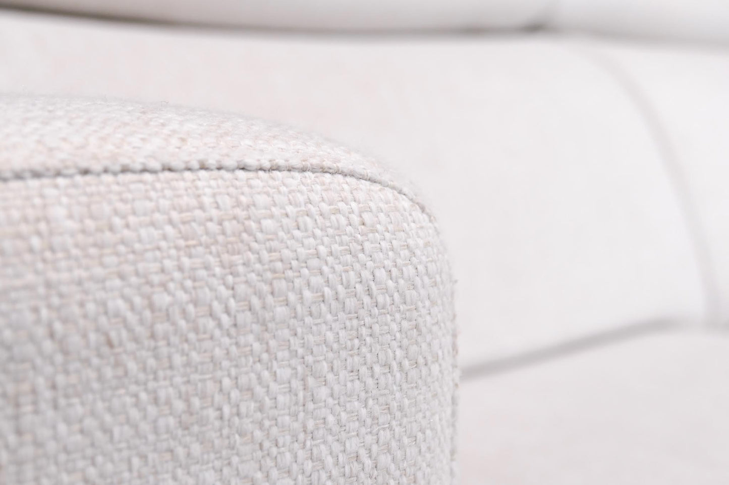 Refurbished Goossens Hoekbank Viggo gebroken wit