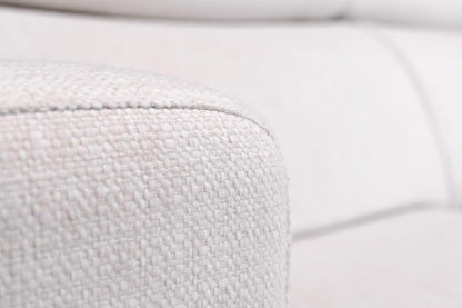 Refurbished Goossens Hoekbank Viggo gebroken wit