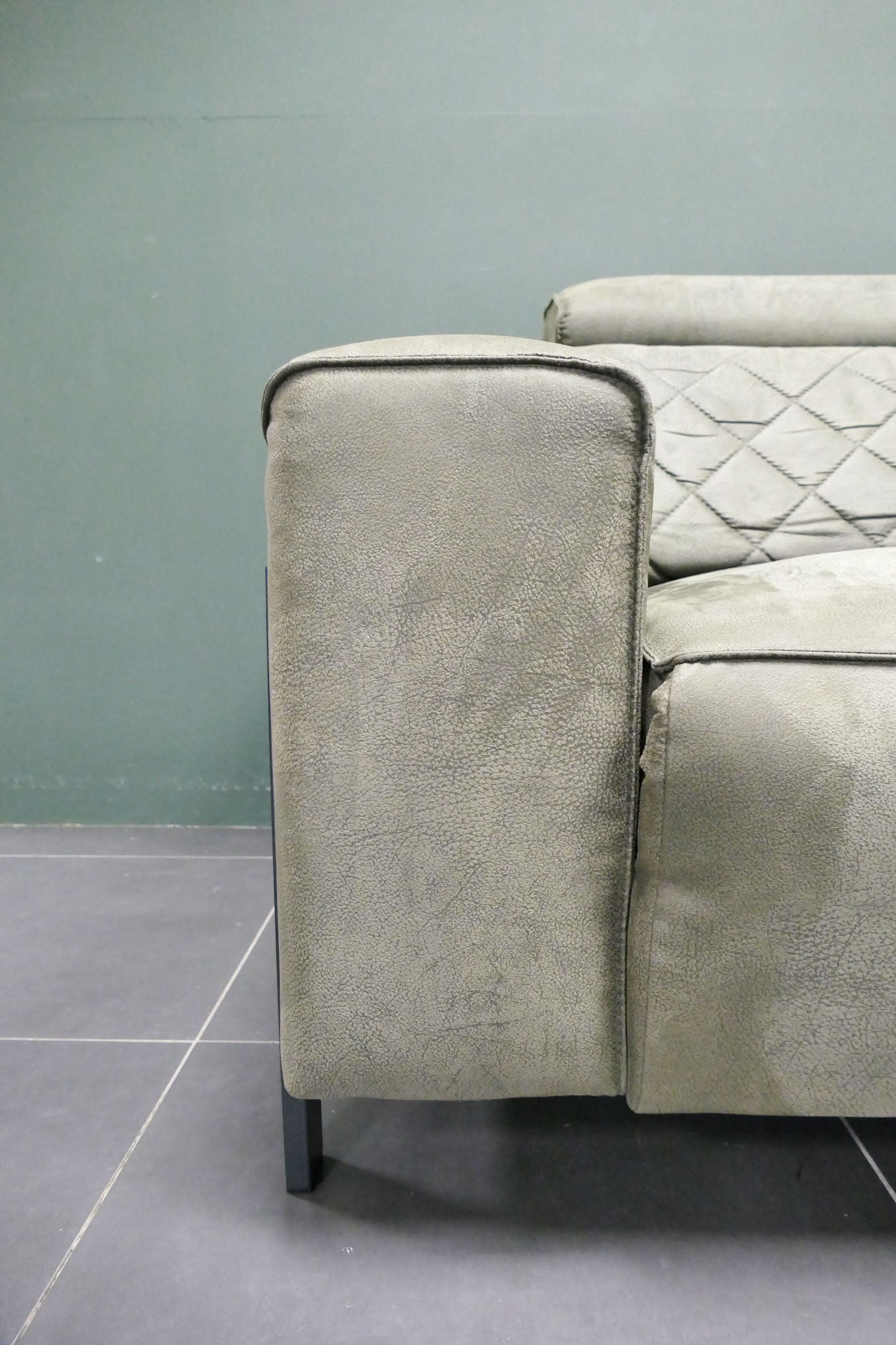 Refurbished Henders & Hazel Hoekbank Busan Groen