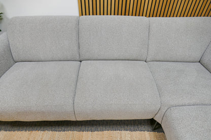 Refurbished hoekbank Zitmaxx bouclé grijs