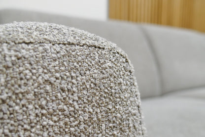 Refurbished hoekbank Zitmaxx bouclé grijs