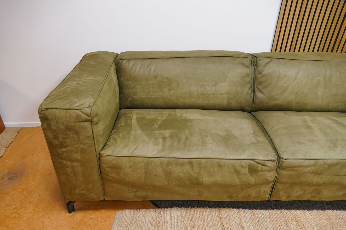 Refurbished Hoekbank Goossens Calvin Microvezel Groen
