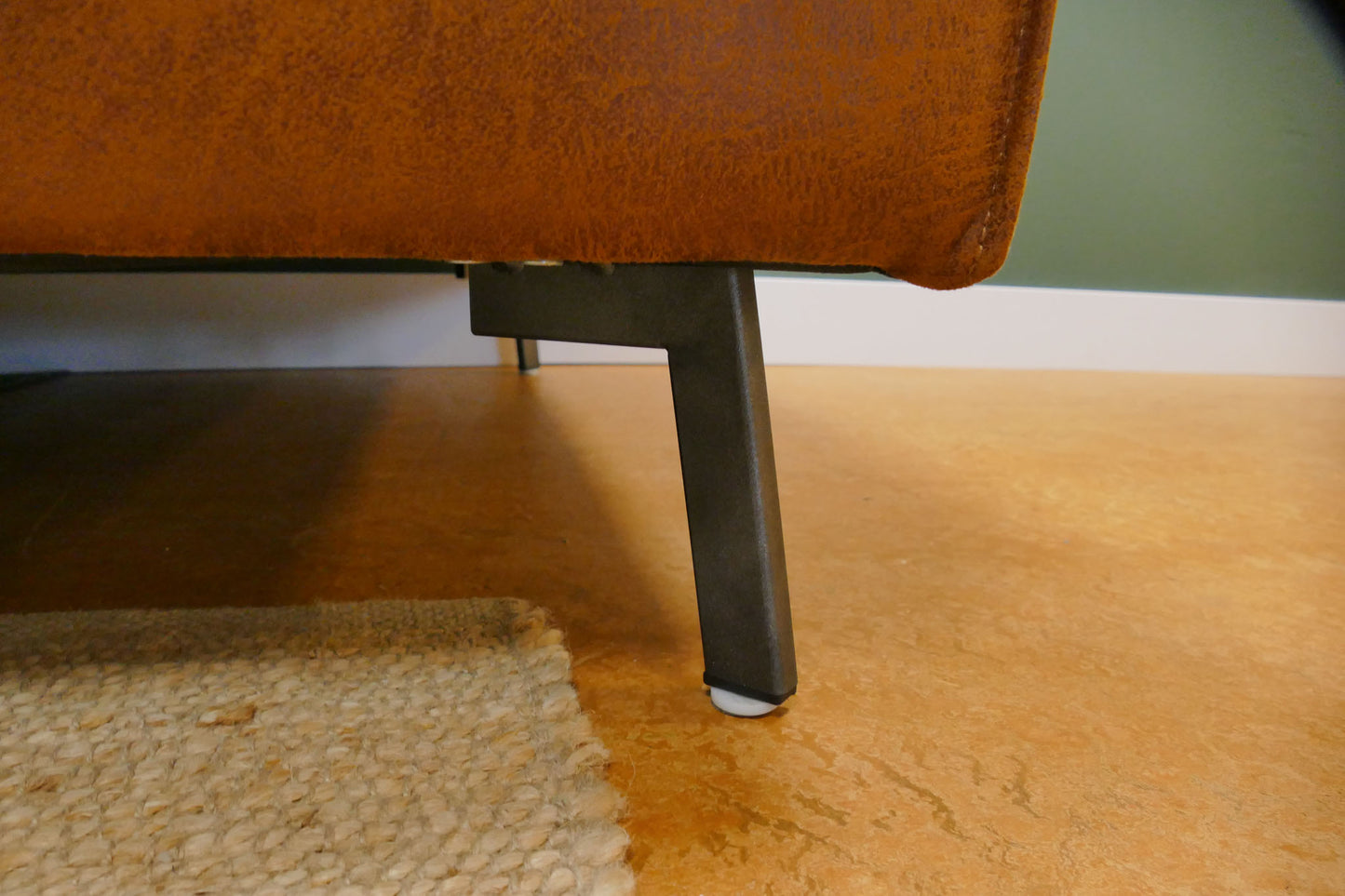 Refurbished Hoekbank Zen Lifestyle Lexy Cognac Microvezel