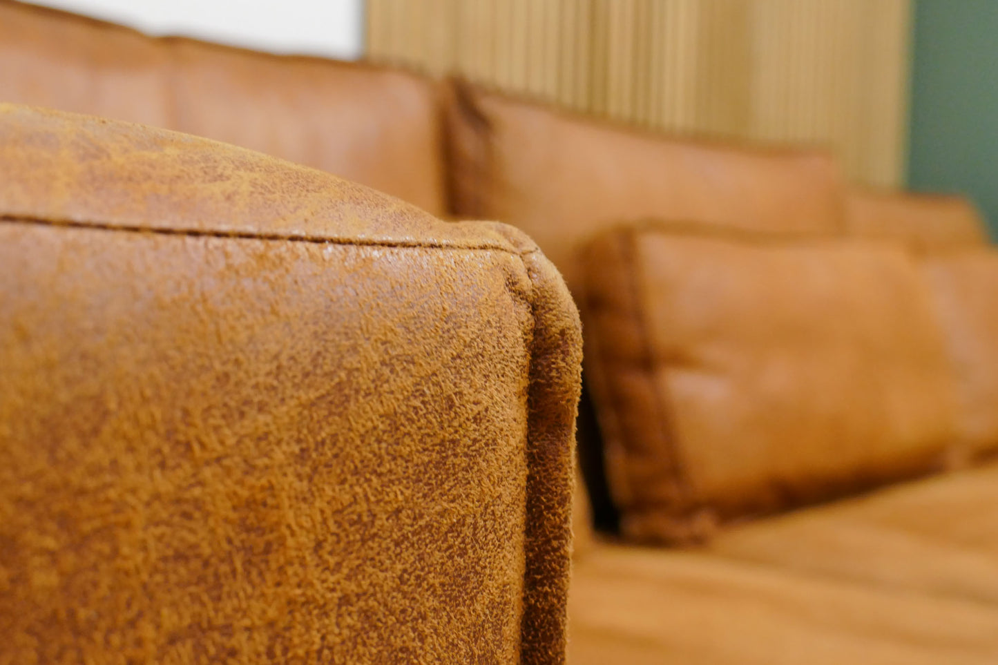 Refurbished Hoekbank Zen Lifestyle Lexy Cognac Microvezel