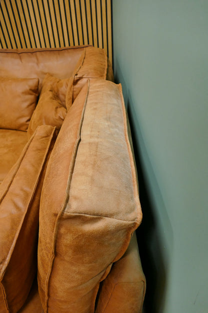 Refurbished Hoekbank Zen Lifestyle Lexy Cognac Microvezel