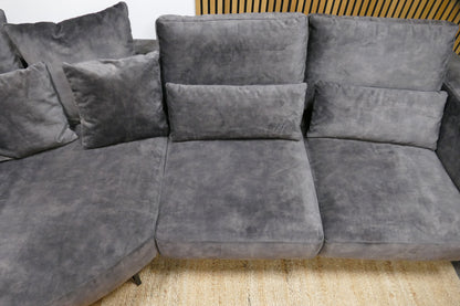 Refurbished Chaise Longue Dordoni Antraciet Velvet