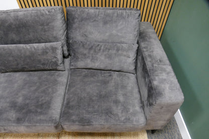 Refurbished Chaise Longue Dordoni Antraciet Velvet