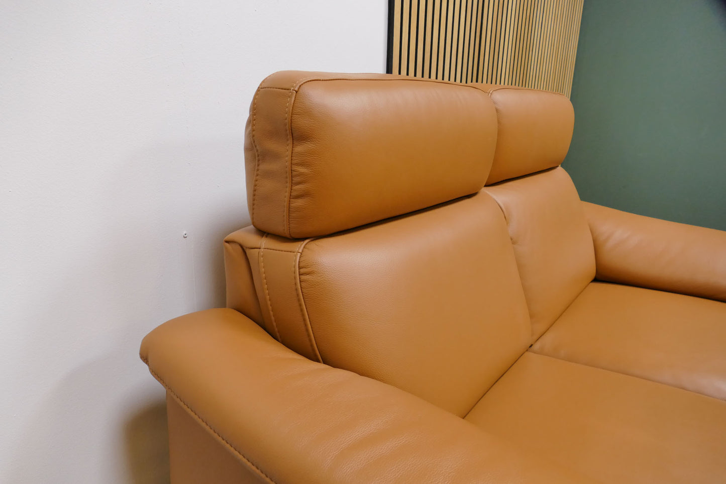 Refurbished 2-zits bank Prominent Cognac Leer