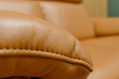 Refurbished 2-zits bank Prominent Cognac Leer