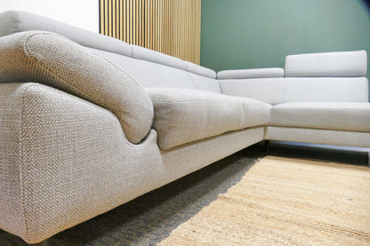 Refurbished hoekbank Montel Modena lichtgrijs