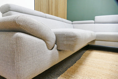 Refurbished hoekbank Montel Modena lichtgrijs