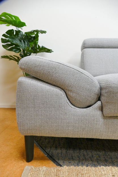 Refurbished hoekbank Montel Modena lichtgrijs