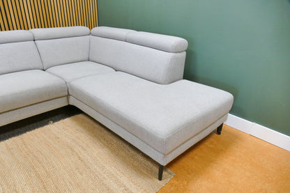 Refurbished hoekbank Montel Modena lichtgrijs