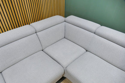 Refurbished hoekbank Montel Modena lichtgrijs