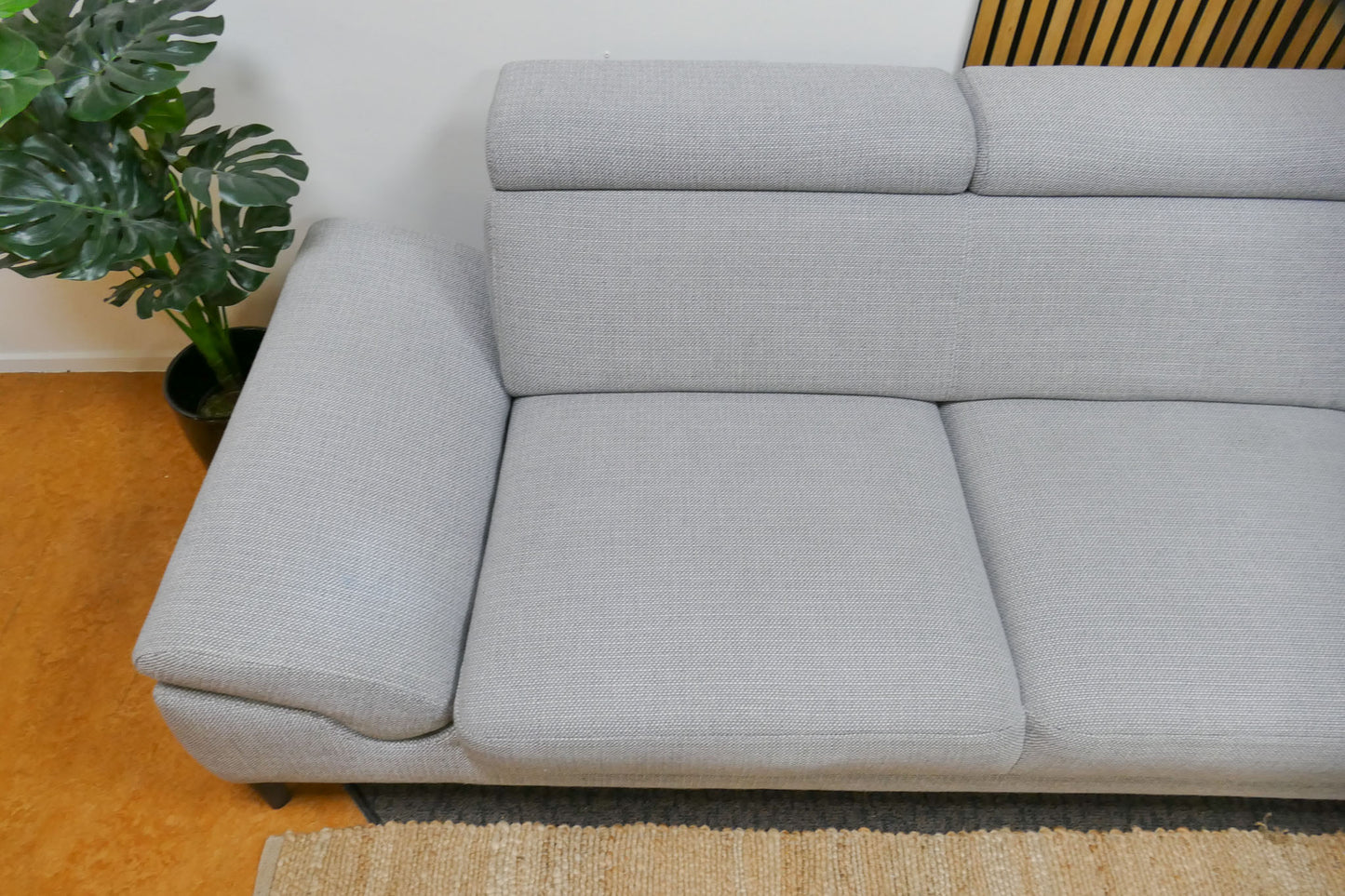 Refurbished hoekbank Montel Modena lichtgrijs