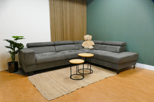 Refurbished Hoekbank Haco Microvezel Antraciet