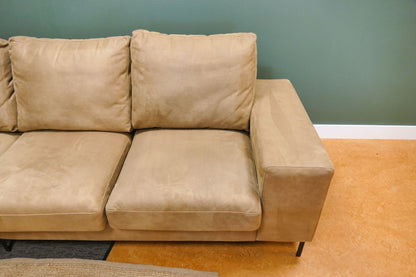 Refurbished Urban Sofa Hoekbank Camel Bruin