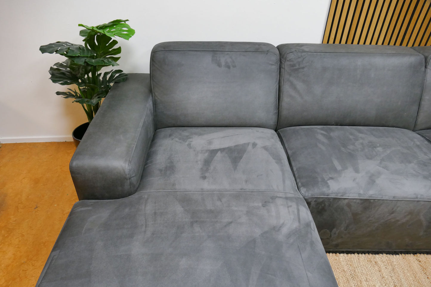 Refurbished Chaise Longue Pronto Microvezel Antraciet