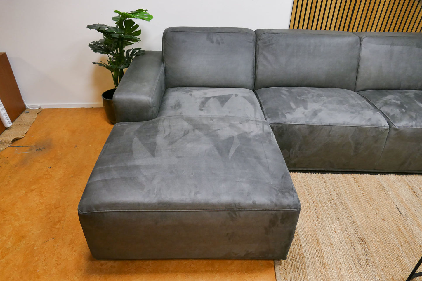 Refurbished Chaise Longue Pronto Microvezel Antraciet
