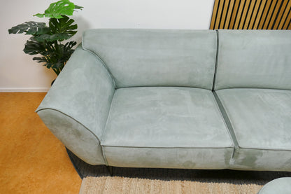 Refurbished 2,5-zits Montel Blazer Microvezel Turquoise