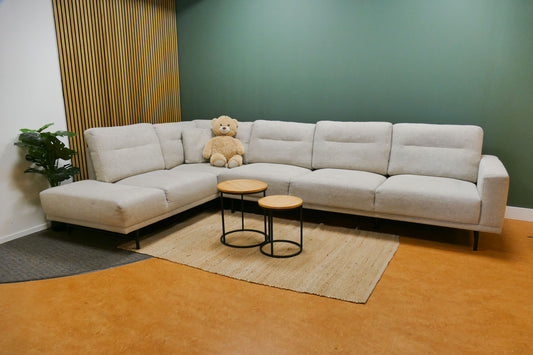 Refurbished Grote Hoekbank Montel Beige Gemêleerd