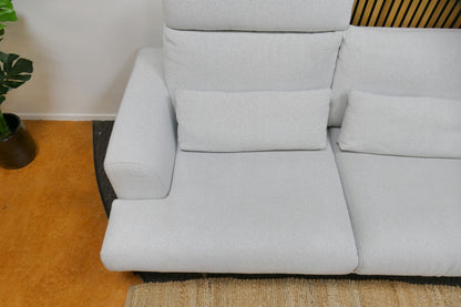 Refurbished Hoekbank Pronto Bouclé Wit