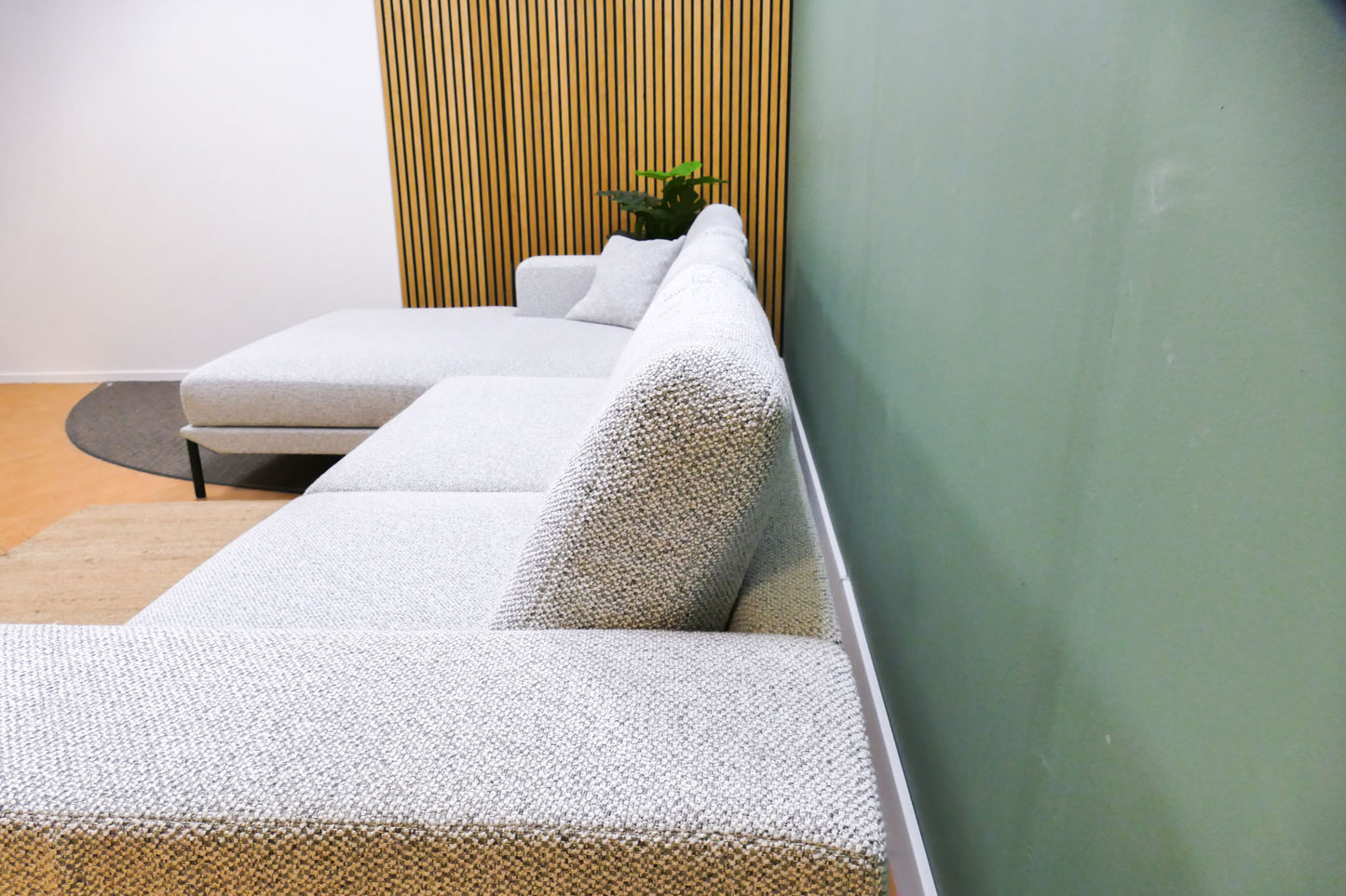 Refurbished Chaise Longue Passe Partout Lichtgrijs