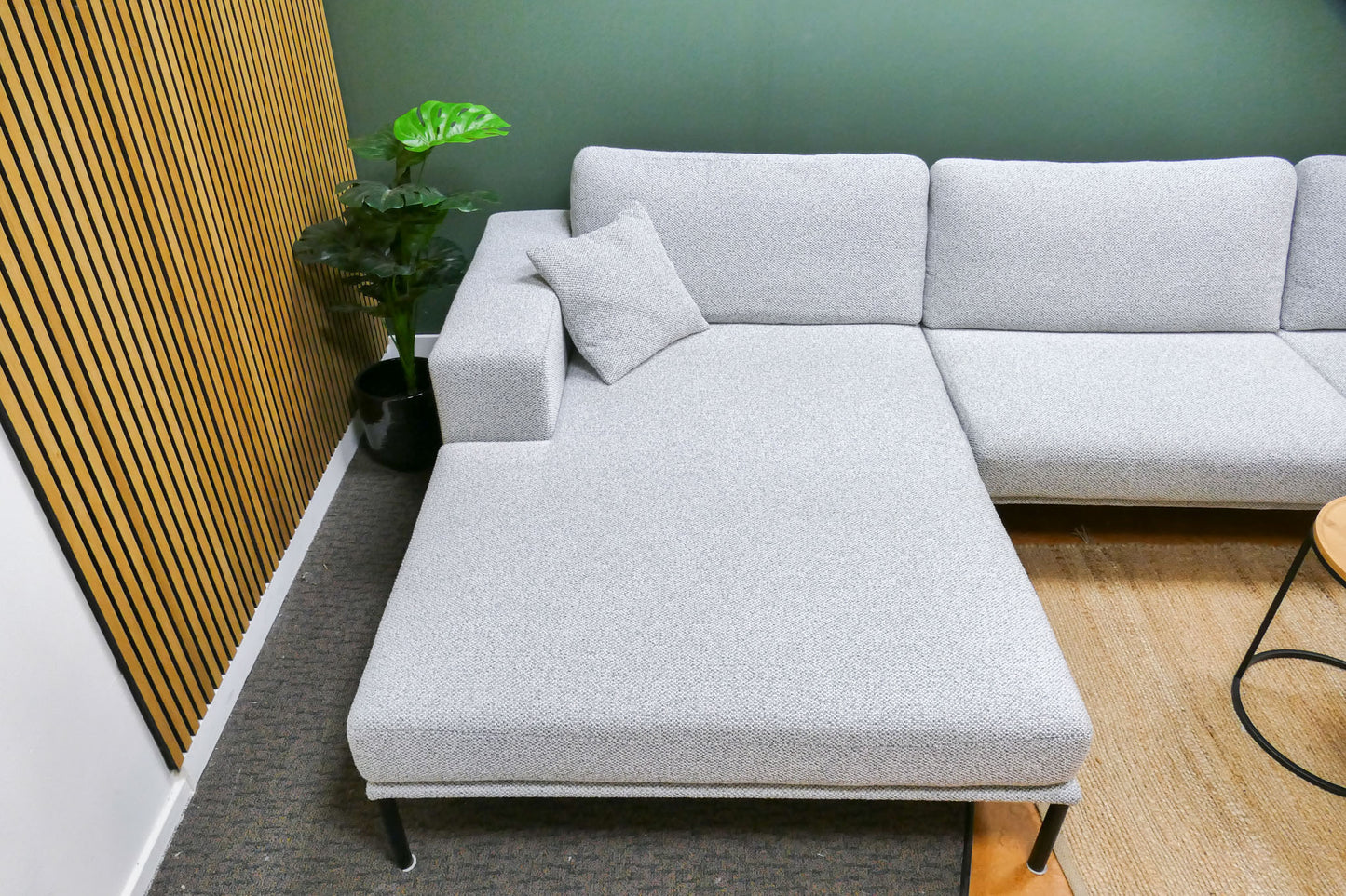 Refurbished Chaise Longue Passe Partout Lichtgrijs