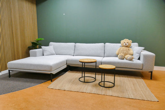 Refurbished Chaise Longue Passe Partout Lichtgrijs