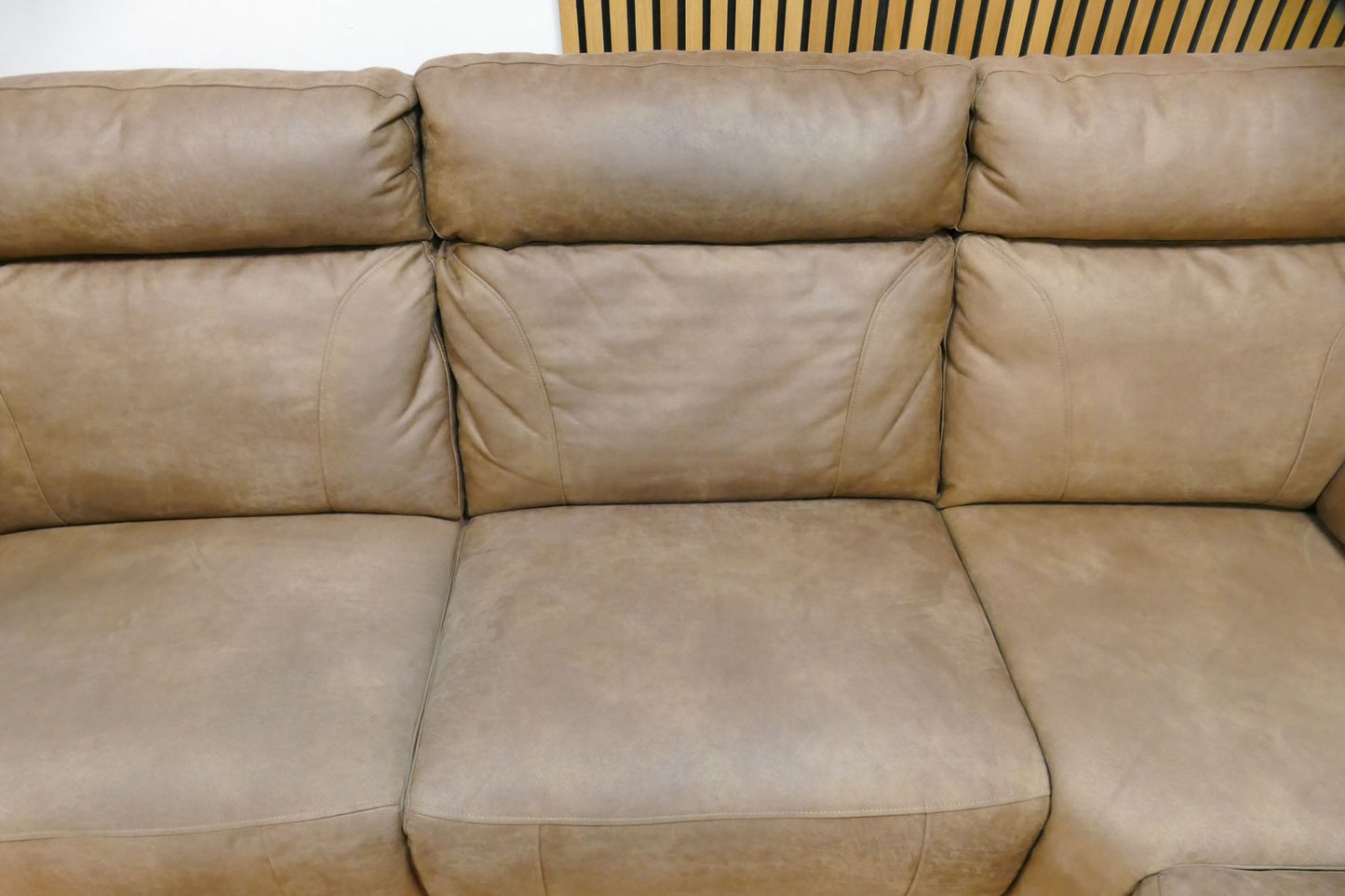 Refurbished Grote Hoekbank Microvezel Bruin