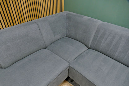 Refrubished Hoekbank Zitmaxx Oriana Antraciet/Blauw