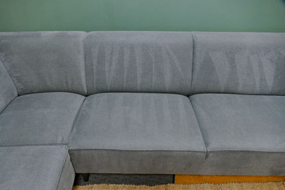 Refrubished Hoekbank Zitmaxx Oriana Antraciet/Blauw