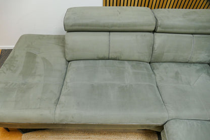 Refubished Xooon Hoekbank Microvezel Groen