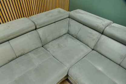 Refubished Xooon Hoekbank Microvezel Groen