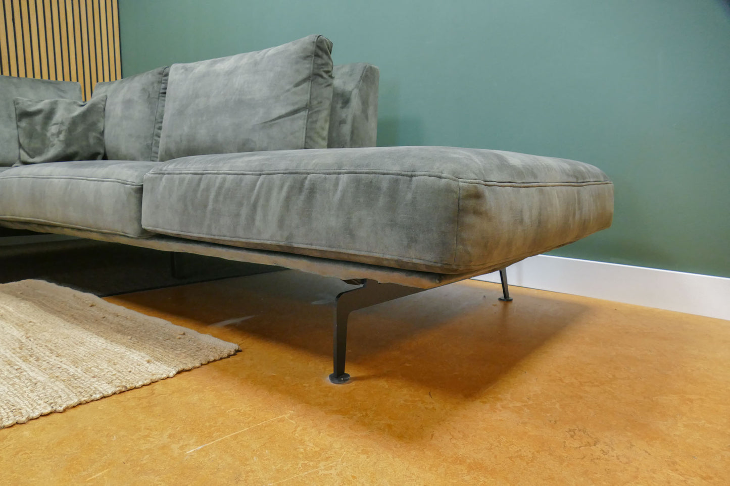 Refurbished Passe Partout Zico + Hocker Velvet Groen