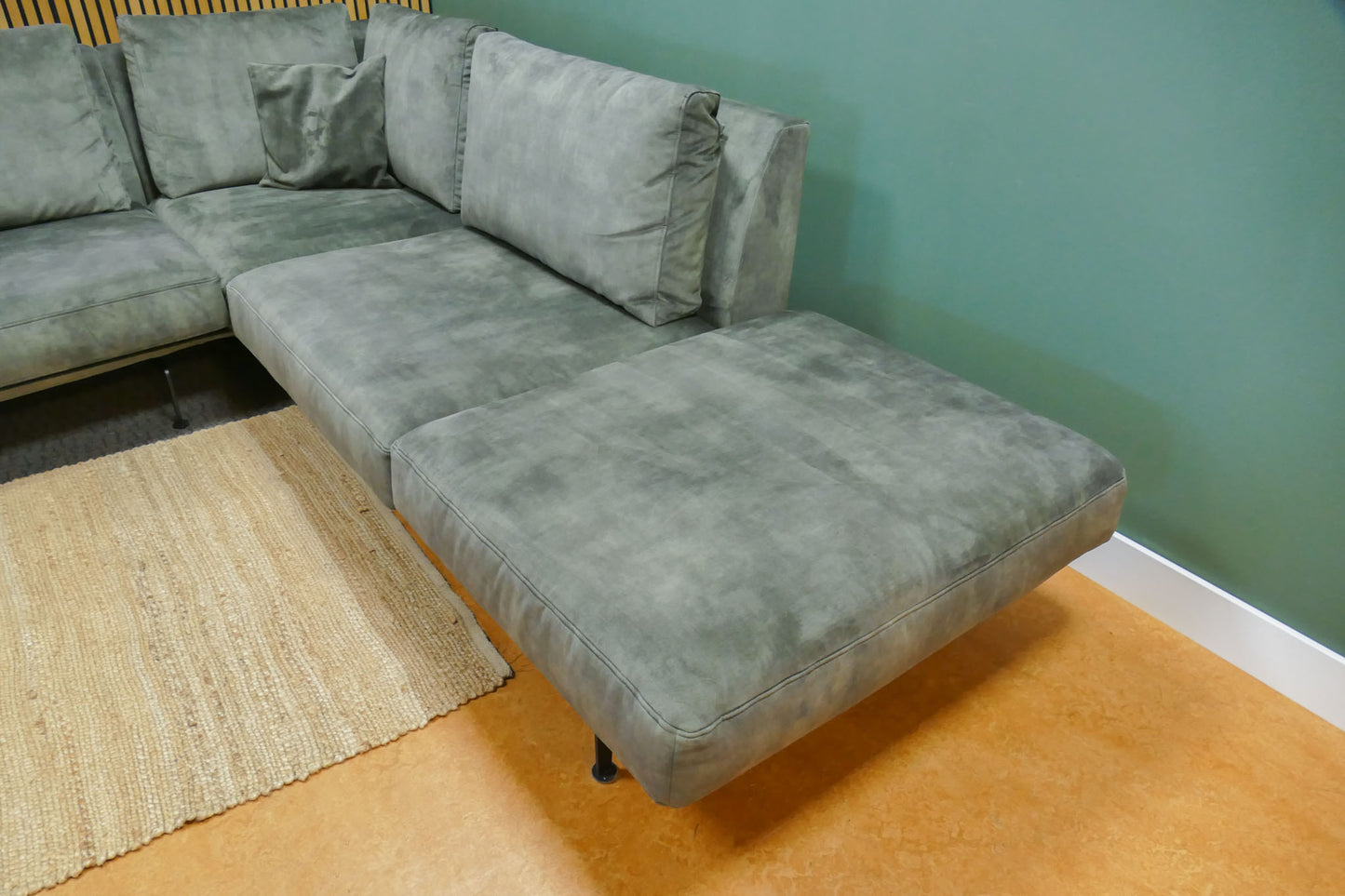 Refurbished Passe Partout Zico + Hocker Velvet Groen