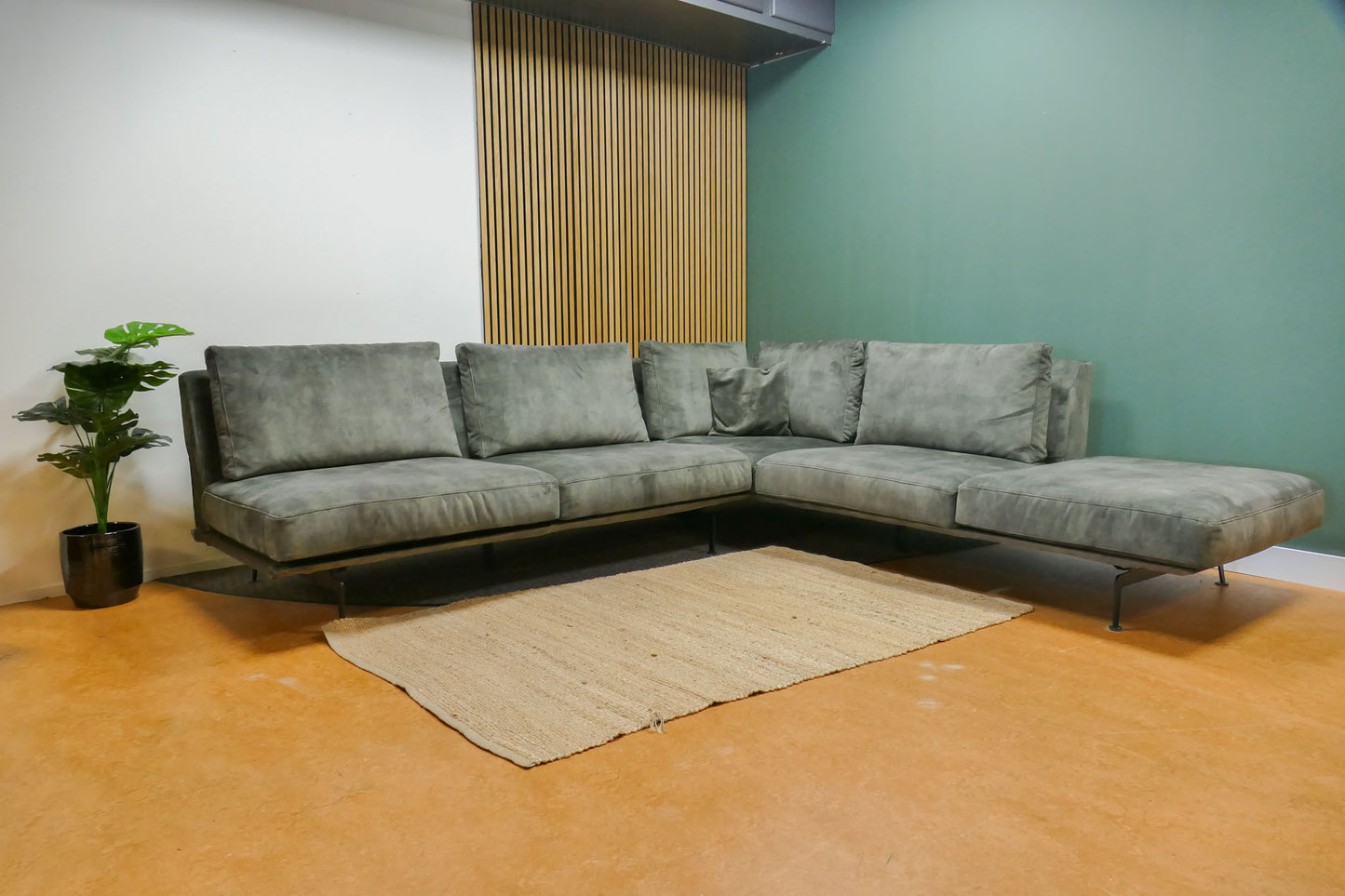 Refurbished Passe Partout Zico + Hocker Velvet Groen