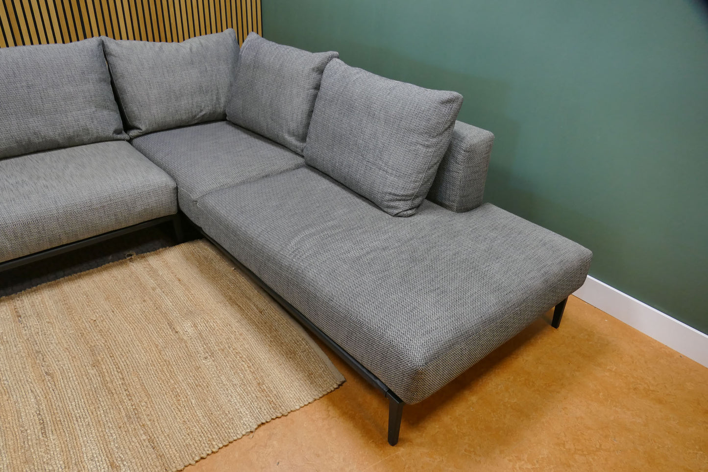 Refurbished Hoekbank Topform Antraciet Gemêleerd