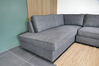 Refurbished Hoekbank Bankstyle Antraciet