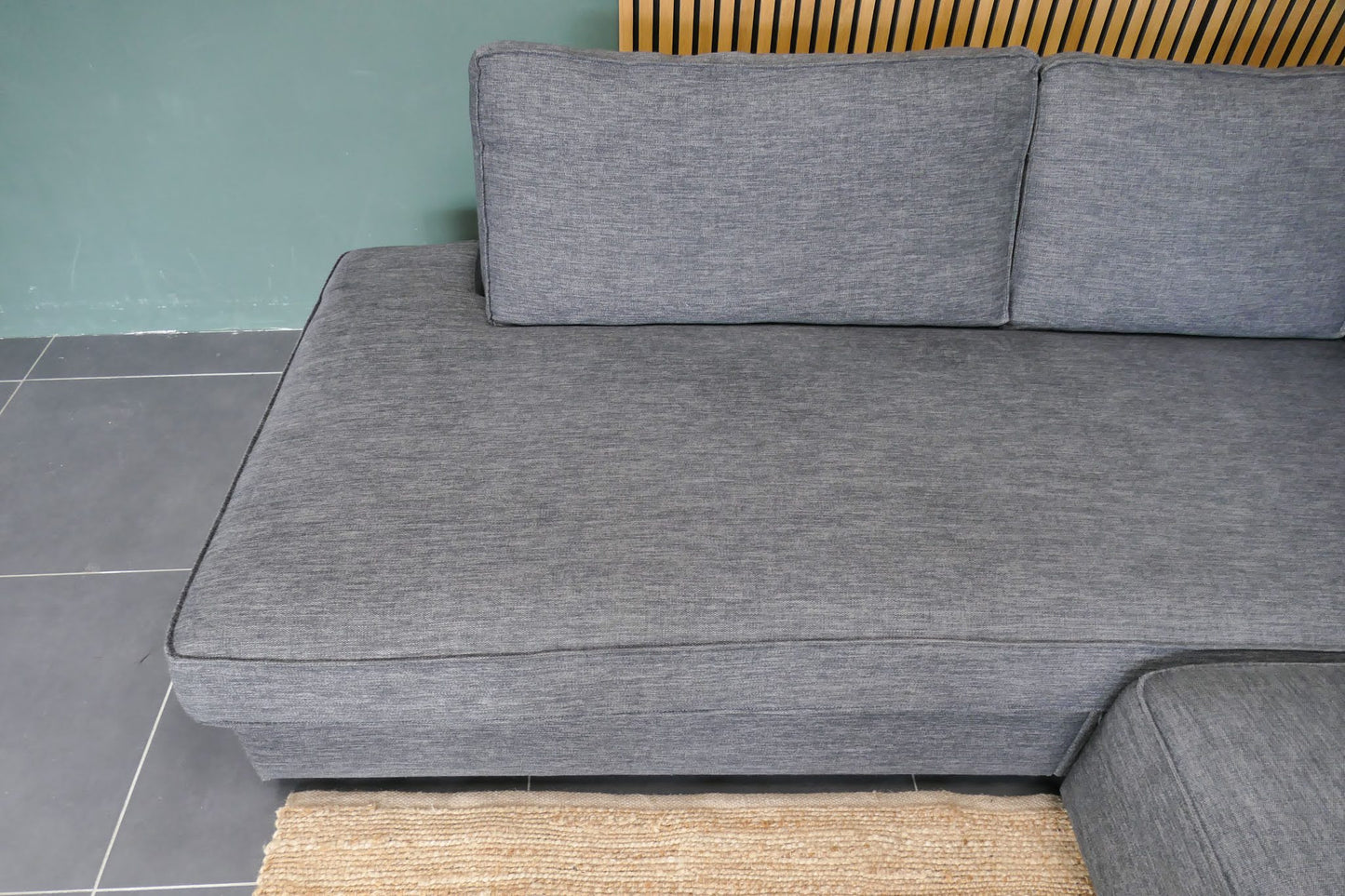 Refurbished Hoekbank Bankstyle Antraciet